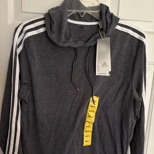Adidas Aeroready Grey Primegreen Hoodie Size S